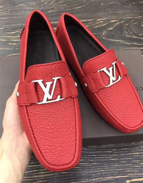 red louis vuitton loafers|louis vuitton loafers yupoo.